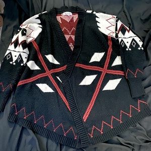 Women’s Patterned Wrap Sweater